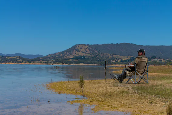 Fisherman in ARB camping chair